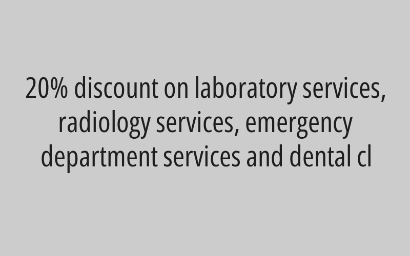 50% discount on a general practitioner's checkup for SR 15 