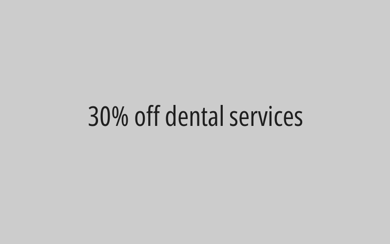 40% off laboratory and radiology services