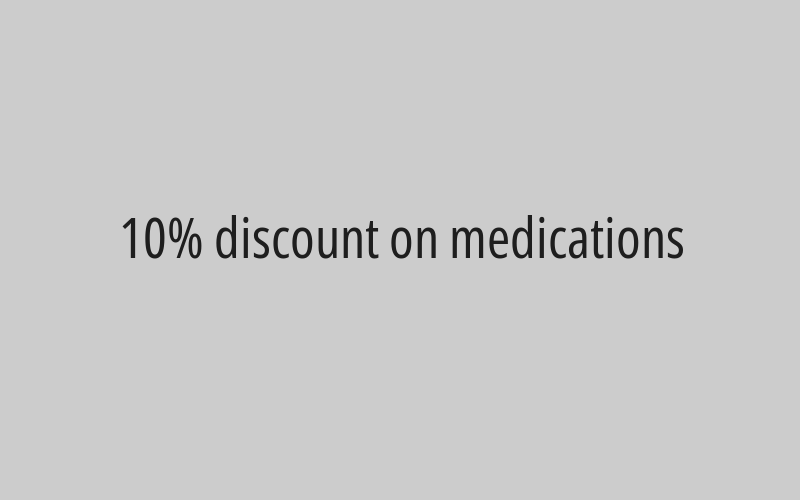 10% discount on medications