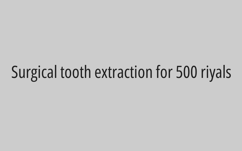Dental implants including installation for one tooth for 2200 riyals
