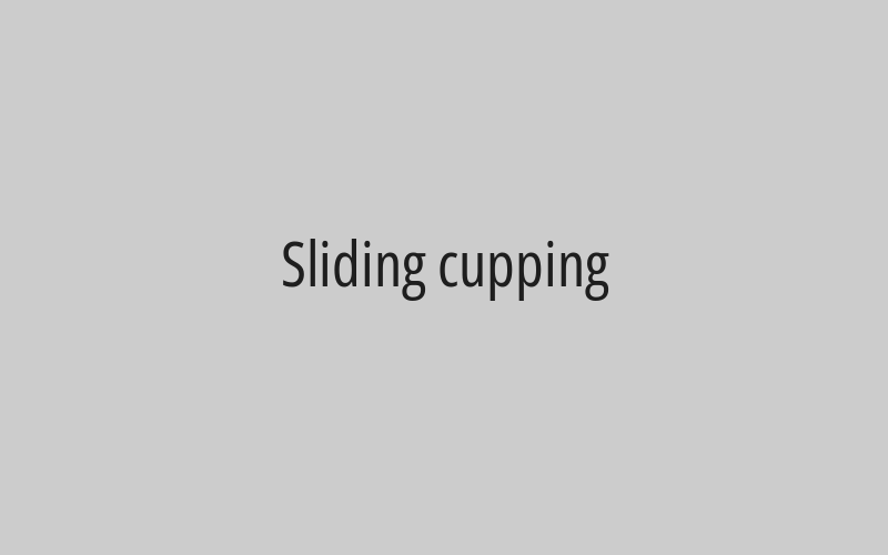 Opening a file with pre-cupping consultation and examinations