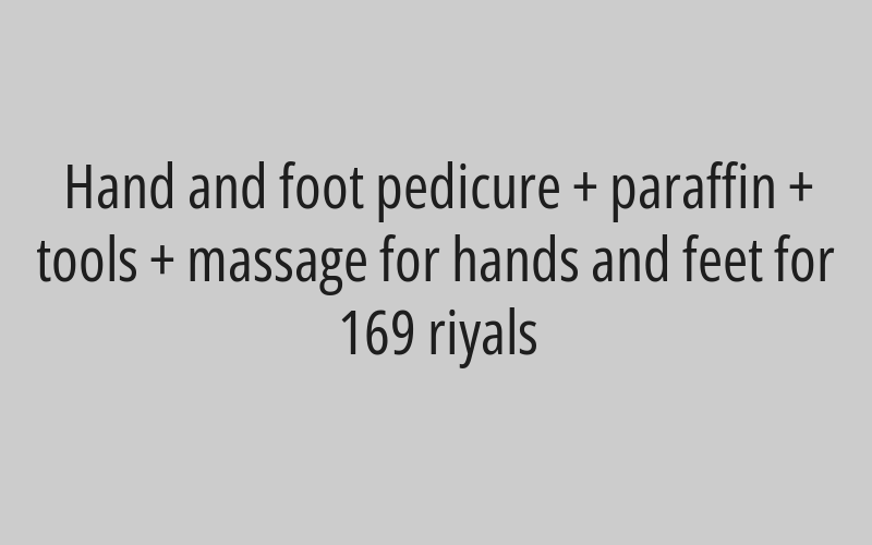 Full hand and leg waxing for 89 riyals
