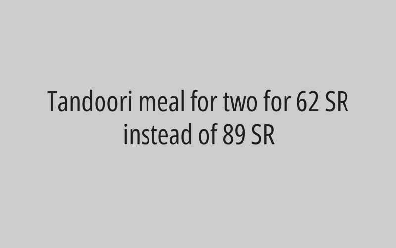 15% discount on the total bill