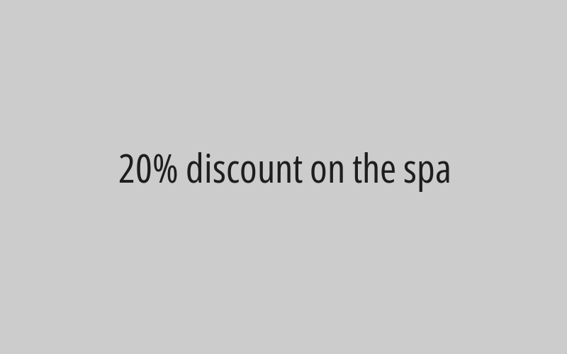 20% discount on massage