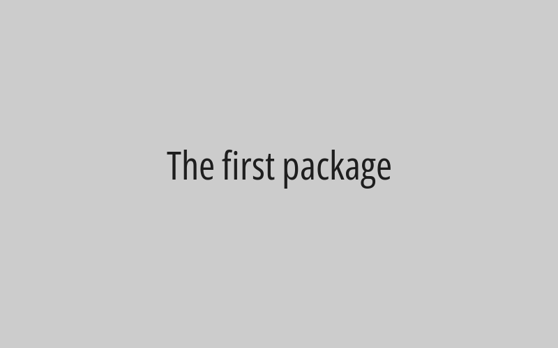 The first package