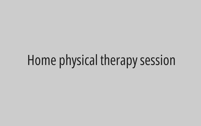 Package of 18 home physiotherapy sessions