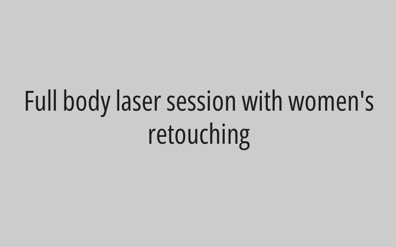 Full body laser session for men with retouching