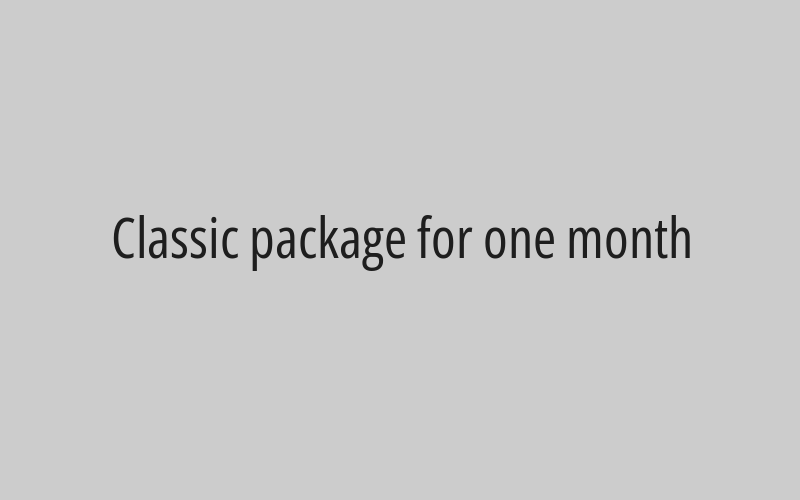 Classic package 12 months