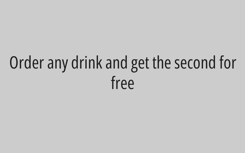 Order a shisha and get the second for free