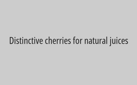 Distinctive cherries for natural juices