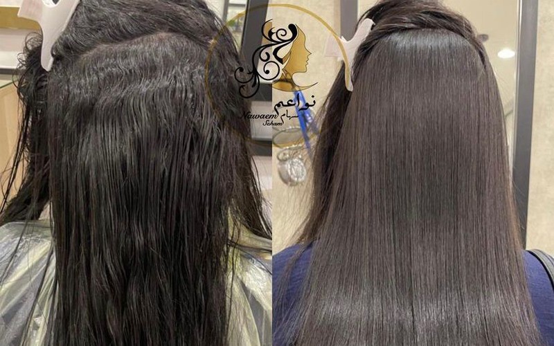 Cleaning the scalp + oil bath for 149 riyals + cutting the ends of the hair as a gift